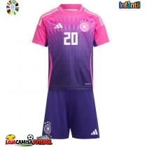 Camisa de Futebol Alemanha Benjamin Henrichs #20 Equipamento Secundário Infantil Europeu 2024 Manga Curta (+ Calças curtas)